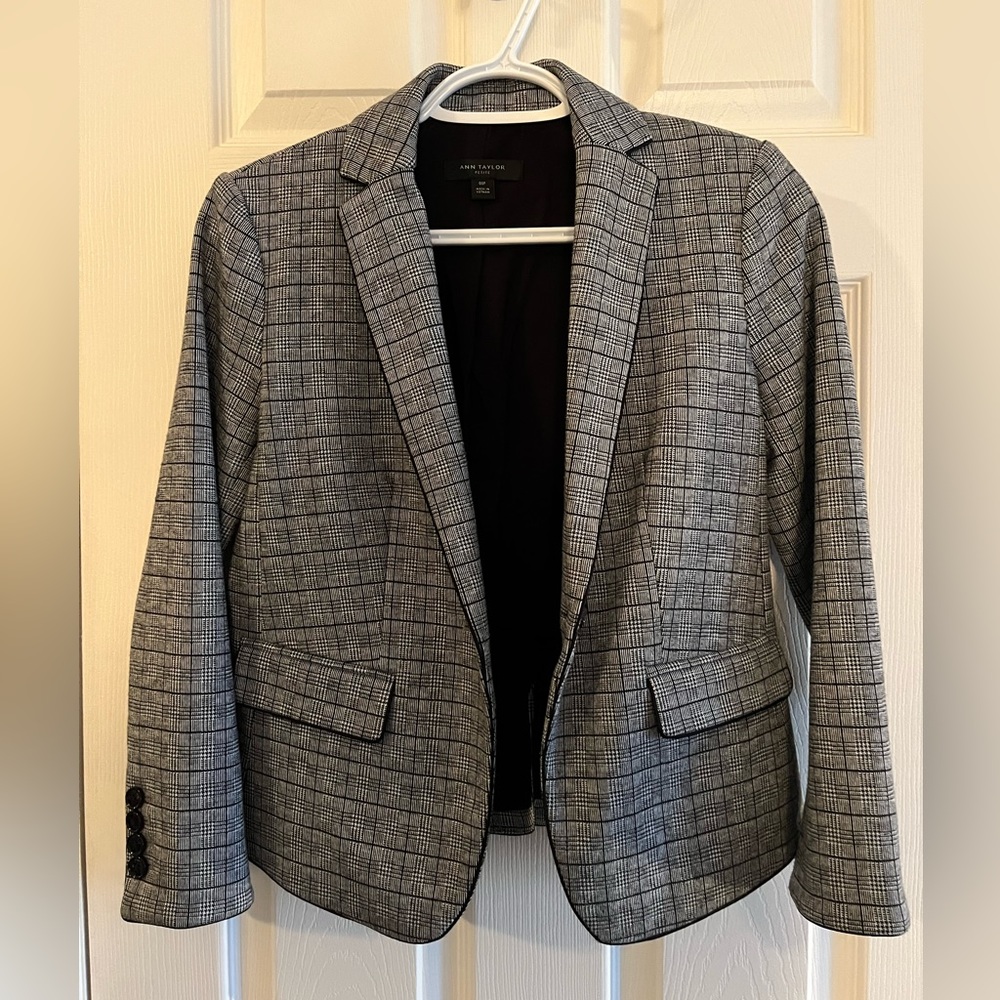 Ann Taylor Checkered Blazer